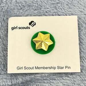 Girl Scout Membership Star Pin Green 3-1-18